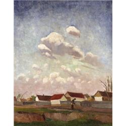 Ilosvai Varga István (Kunhegyes, 1895 - Budapest, 1978) - Faluszélén, 1932