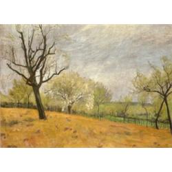 Körösfoi - Kriesch Aladár (Buda, 1863 - Budapest, 1920) - "Kertek alatt, 1915"