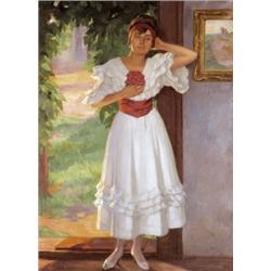 Pechán József (Dunacsév, 1875 - Verbász, 1922) - Lány rózsával