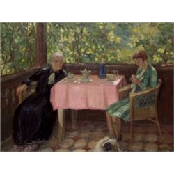 Borszéki Frigyes (Megyaszó, 1880 - Budapest, 1955) - Lugasban, 1929