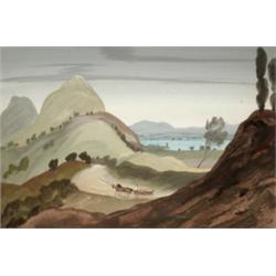 Molnár C. Pál (Battonya, 1894 - Budapest, 1984) - Lovasszekér tájban