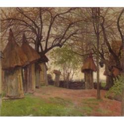 Neumann, Abraham (Sierpc, 1873 - 1942) - Falusi udvar