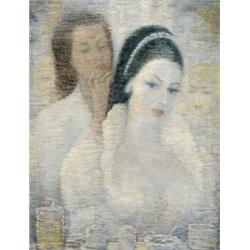 Magyar festo, 20. sz. közepe - Színészno öltözoje