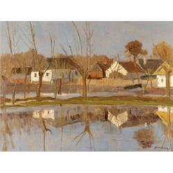 Bosznay István (Csurgó, 1868 - Budapest, 1944) - Vízparti házak