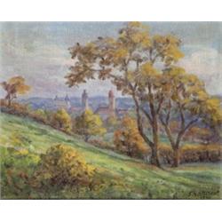 Shakirov Sebestyén (Kazány, 1893 - Nagybánya, 1966) - Nagybányai táj, 1940