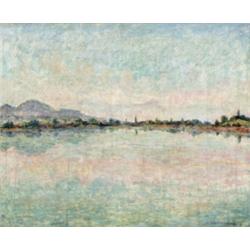 Magyar festo 20. sz. elso fele - Vízparti táj