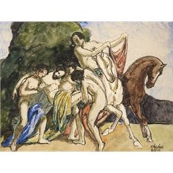 Kádár Béla (Budapest, 1877 - Budapest, 1956) - Jelenet, 1910-es évek