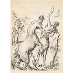 Derkovits Gyula (Szombathely, 1894 - Budapest, 1934) - Pandamonium,1920