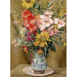 Boldizsár István (Orosháza, 1897 - Budapest, 1984) - Csendélet nyári virágokkal