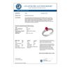 Image 2 : 1.01 CTW Ruby & Diamond Ring 14K White Gold - REF-29A3X - 13785