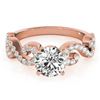 Image 1 : 1.15 CTW Certified VS/SI Diamond Solitaire Ring 18K Rose Gold - REF-204W9F - 27856