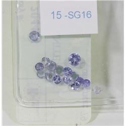 15) GENUINE TANZANITE GEMSTONES