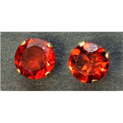 33) 10K GARNET EARRINGS