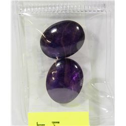41) ASST GENUINE AMETHYST CABOCHON GEMSTONES