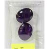Image 1 : 41) ASST GENUINE AMETHYST CABOCHON GEMSTONES