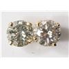Image 1 : 45) 14KT GOLD DIAMOND EARRINGS