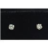 Image 3 : 45) 14KT GOLD DIAMOND EARRINGS