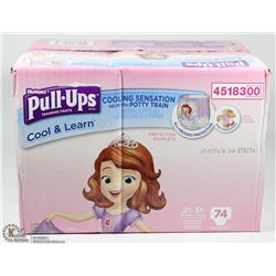 HUGGIES 74PK PULLUPS SIZE 2T-3T COOL & LEARN