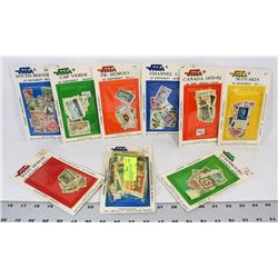 BUNDLE OF WORLD STAMPS - NEW IN PACKAGES.