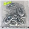Image 1 : LOT OF 10 NEW 1" SLIP HOOKS WITH SAFETY LATCH.