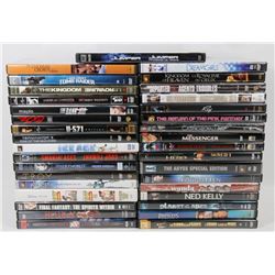 BOX OF OVER 35 DVDS SOME NEW INCL CASINO ROYALE