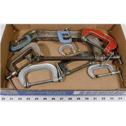 LOT OF  9   C-CLAMPS.
