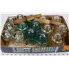 Image 1 : LOT OF 15 GLASS INSULATORS.