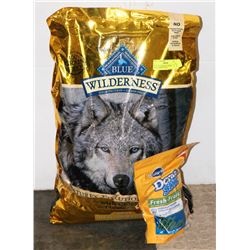 BLUE WILDERNESS CHICKEN DOG FOOD APPROX 15LBS