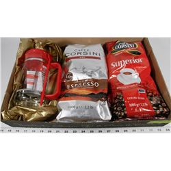 FLAT OF LARGE 1KG ESPRESSO COFFEE, SUPERIOR