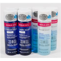 7 BOTTLES OF ASSORTED MARCELLE  MAKEUP REMOVER