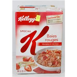 4 BOXES OF ASSORTED SPECIAL K CEREAL