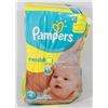 Image 1 : 2 BAGS OF PAMPERS SWADDLERS SIZE 2 DIAPERS