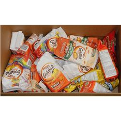 LARGE BOX OF ASSORTED GOLD FISH AND TEDDY GRAMS