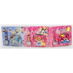 LOT OF THREE NEW KIDS WATCH AND WALLET SETS