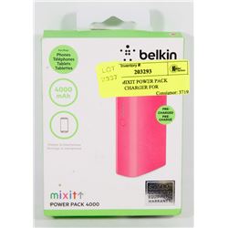BELKIN MIXIT POWER PACK  4000MAH CHARGER FOR