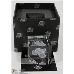 NEW CRYSTAL IMPRESSIONS PAPER WEIGHT