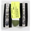Image 1 : SET OF 2 STAINLESS STEEL BRACELETS ON