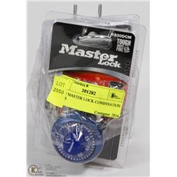 4 NEW MASTER LOCK COMBINATION LOCKS