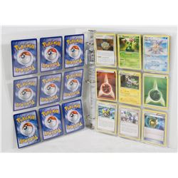 WHITE BINDER W/COLLECTION OF OVER 70