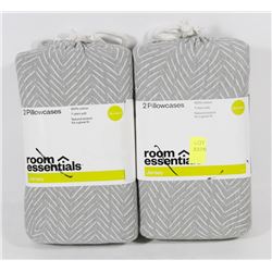 4 ROOM ESSENTIALS JERSEY STANDARD SIZE PILLOW