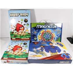 MAGNETIX GAME WITH 2 ANGRY BIRD GAMES AND