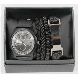 NEW MENS 5PC WATCH SET