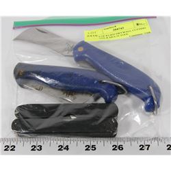 PAIR OF KLIEN DRYWALL CUTTING KNIVES & MULTI-TOOL
