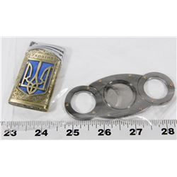 CIGAR CUTTER W/ RUSSIAN BUTANE LIGHTER ( COLLECT