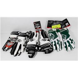 6 PAIRS OF YOUTH SMALL PRO SPORTS GLOVES