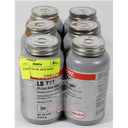 6 NEW BOTTLES OF ANTI-SEIZE