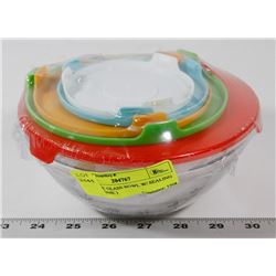 NEW 10PC GLASS BOWL W/ SEALING LIDS (  HOME )
