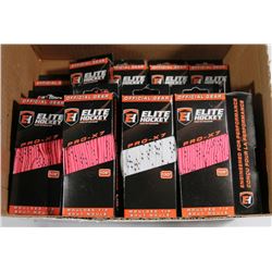 CASE OF ELITEHOCKEY MOULDED TIP LACES