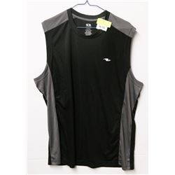 NEW SZ XL ATHLETICS WORKS NO SLEEVE WORK OUT SHIRT