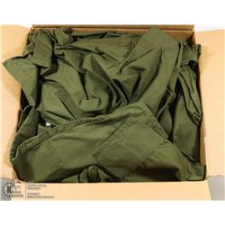 CASE OF 5 SIZE SMALL COMBAT COATS.
